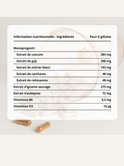 NUWA COMPLÉMENT ALIMENTAIRE MÉNOPAUSE - CURE DE 3 MOIS