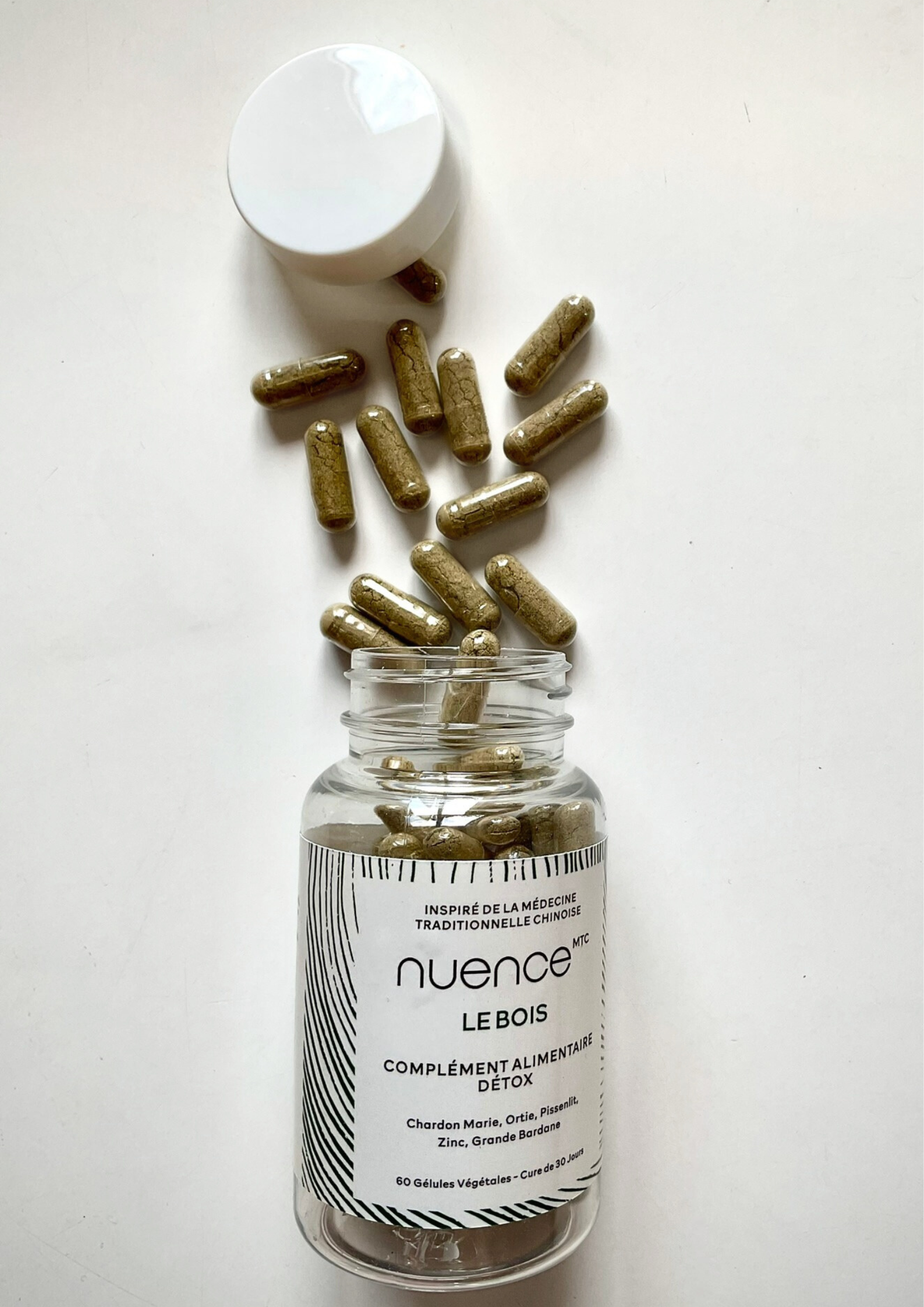 Nuence-MTC complement alimentaire detox. Element Bois. Ideal pour les peaux mixtes à grasses.