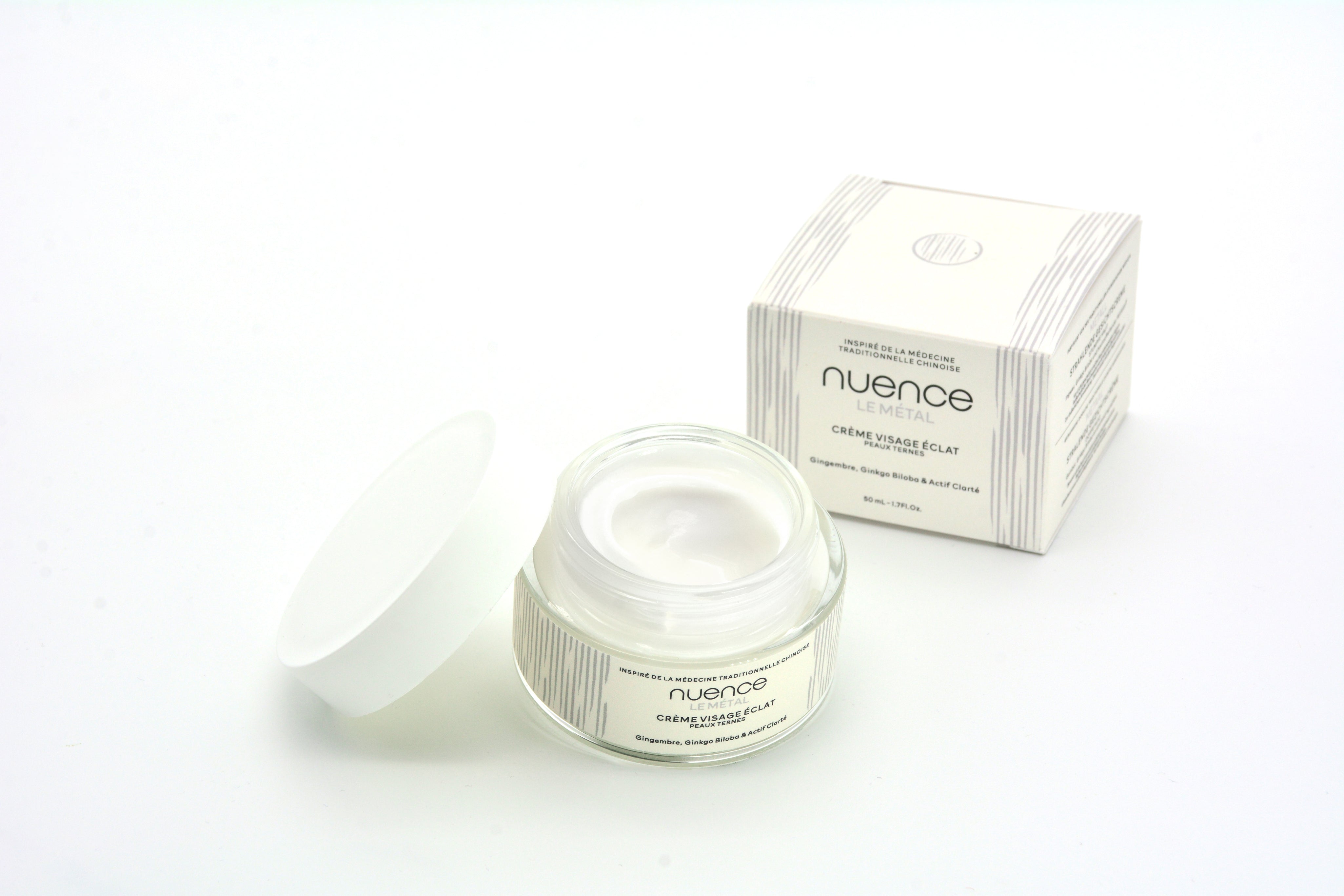 Nuence MTC cree eclat visage METAL au gingembre et ginkgo biloba