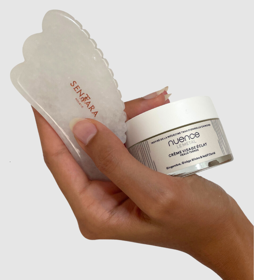 Nuence MTC rituel eclat visage avec gua sha