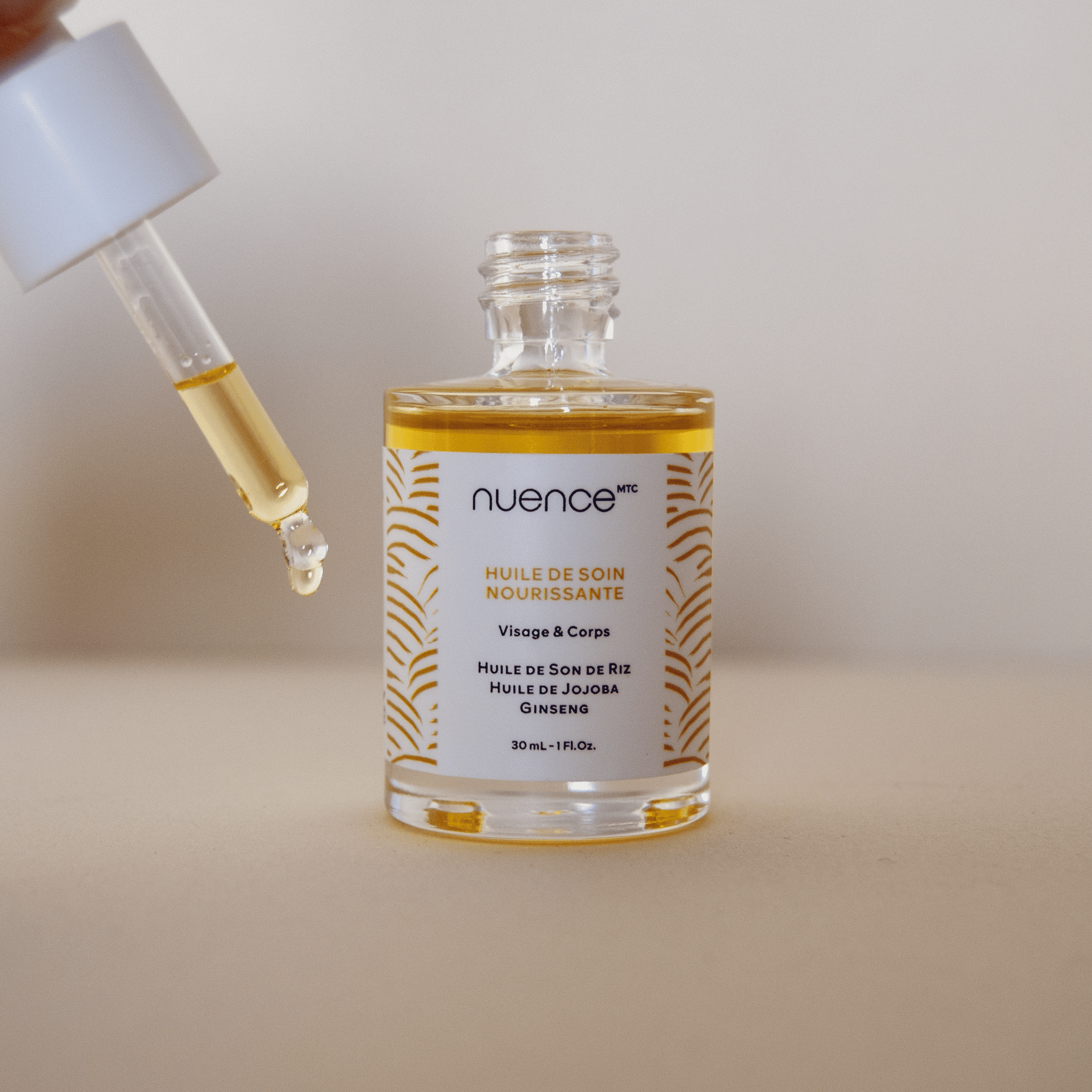 huile de soin nourrissante visage et corps ginseng nuence mtc